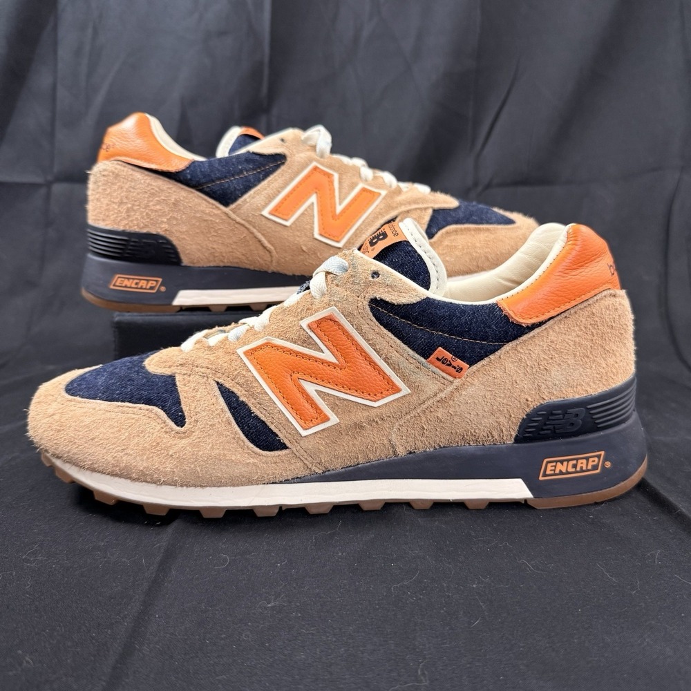 Size 10.5 Levi's x New Balance 1300 Mens M1300LV Made In USA Orange Tab Sneakers - Picture 1 of 16
